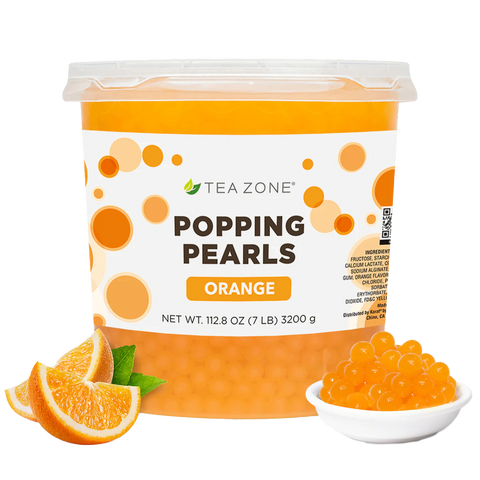 Tea Zone Orange Popping Boba