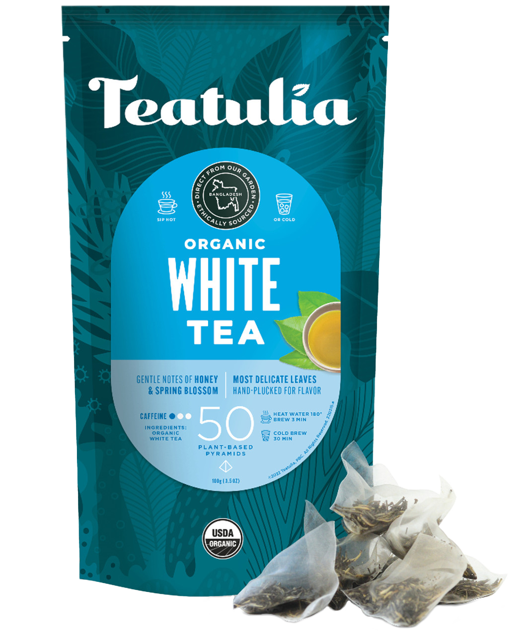 Teatulia Organic White Tea Unwrapped