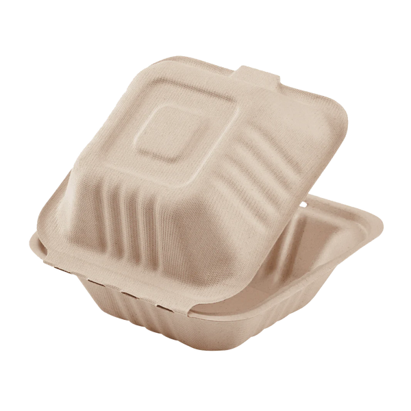 Karat Earth - Natural Bagasse Hinge Containers