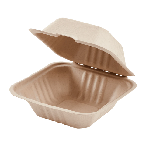 Karat Earth - Natural Bagasse Hinge Containers