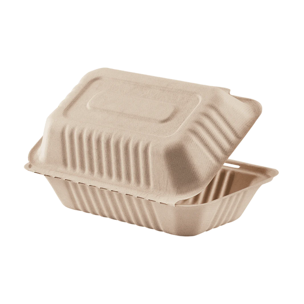Karat Earth - Natural Bagasse Hinge Containers
