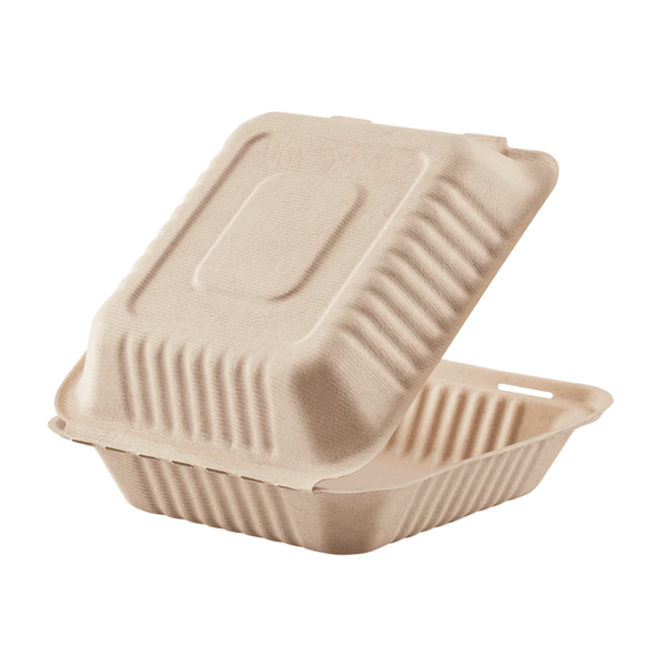 Karat Earth - Natural Bagasse Hinge Containers