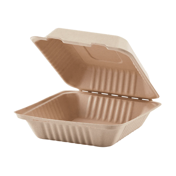 Karat Earth - Natural Bagasse Hinge Containers