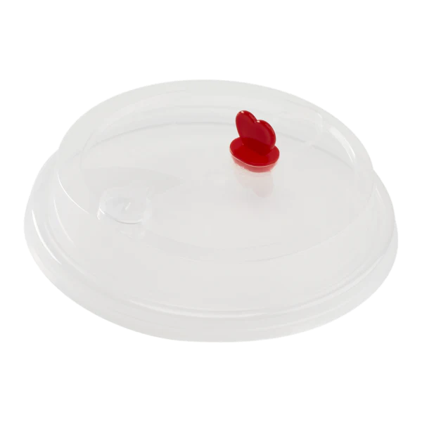 Karat - Boba Cup Dome Lid with Red Stopper