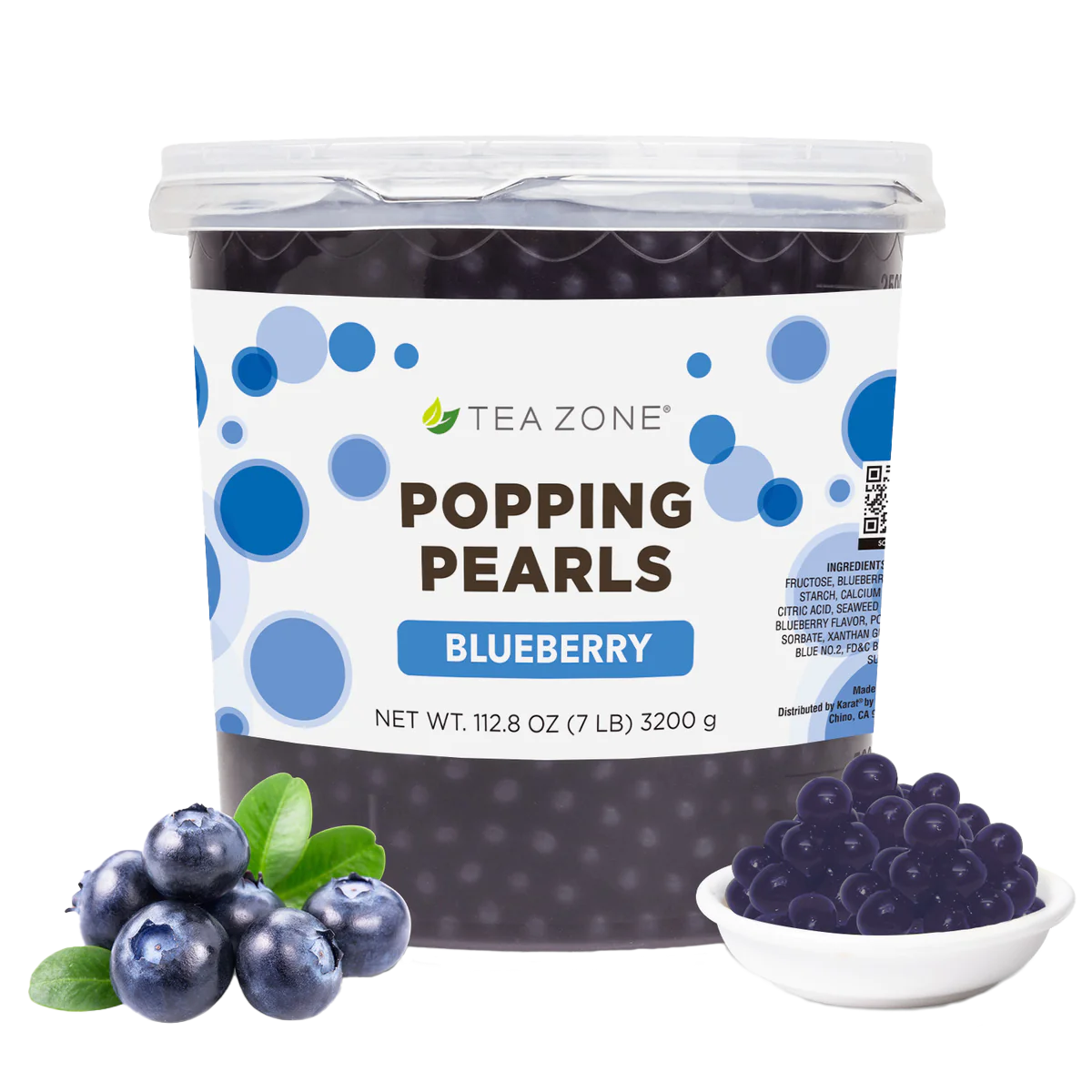 Tea Zone Blueberry Popping Boba