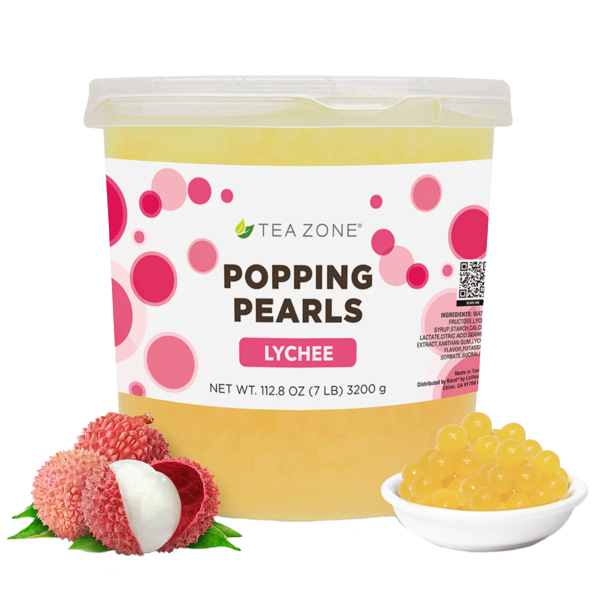 Tea Zone Lychee Popping Boba