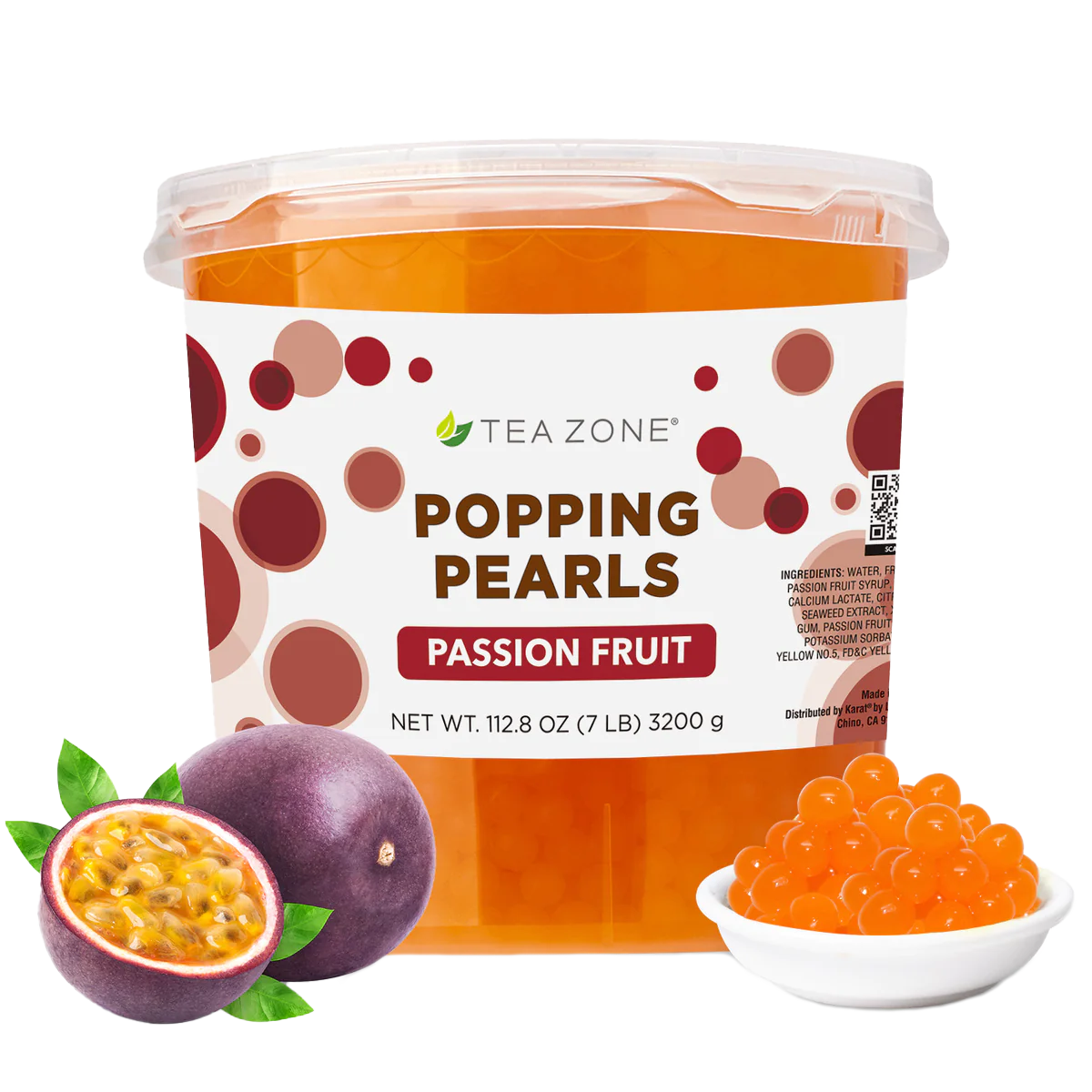 Tea Zone Passion Fruit Popping Boba