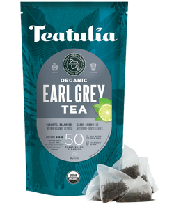 Teatulia Organic Earl Grey Tea Unwrapped