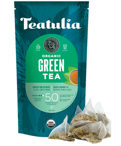 Teatulia Organic Green Tea Unwrapped