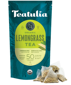 Teatulia Organic Lemongrass Herbal Unwrapped