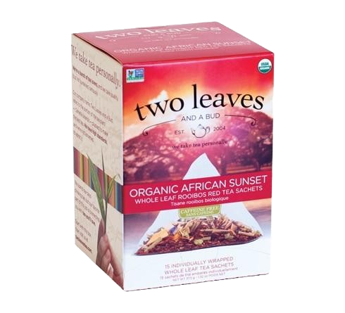 Two Leaves Organic African Sunset Tea Sachets