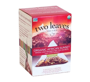 Two Leaves Organic African Sunset Tea Sachets