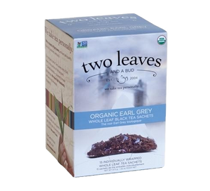 Two Leaves Organic Earl Grey Tea Sachets