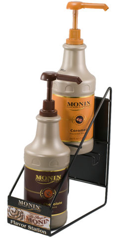 Monin Rack for 2 Sauce Bottles (64 oz.)