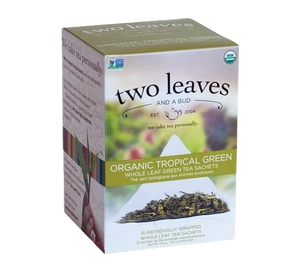 Two Leaves Organic Tropical Green Tea Sachets