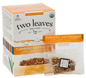 Two Leaves Organic Turmeric Antioxidant Tea Sachets
