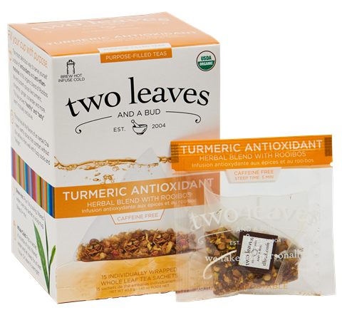 Two Leaves Organic Turmeric Antioxidant Tea Sachets
